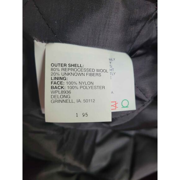 VTG 90s DELONG Detroit Red Wing NHL Quilted Varsity Jacket Wool Suede USA L MINT - Picture 7 of 14